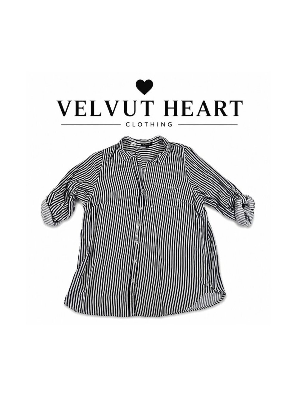 VELVET HEART  Striped Blouse 2XL